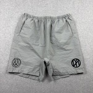 Yeezy YZY Gosha Shorts Size 2 Light Gray Nylon FW24 Vultures Drawstring